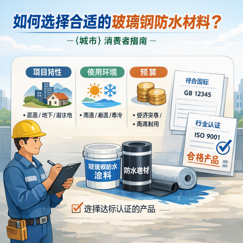 如何判定玻璃钢防水材料的合格标准？ 河池 消费者指南